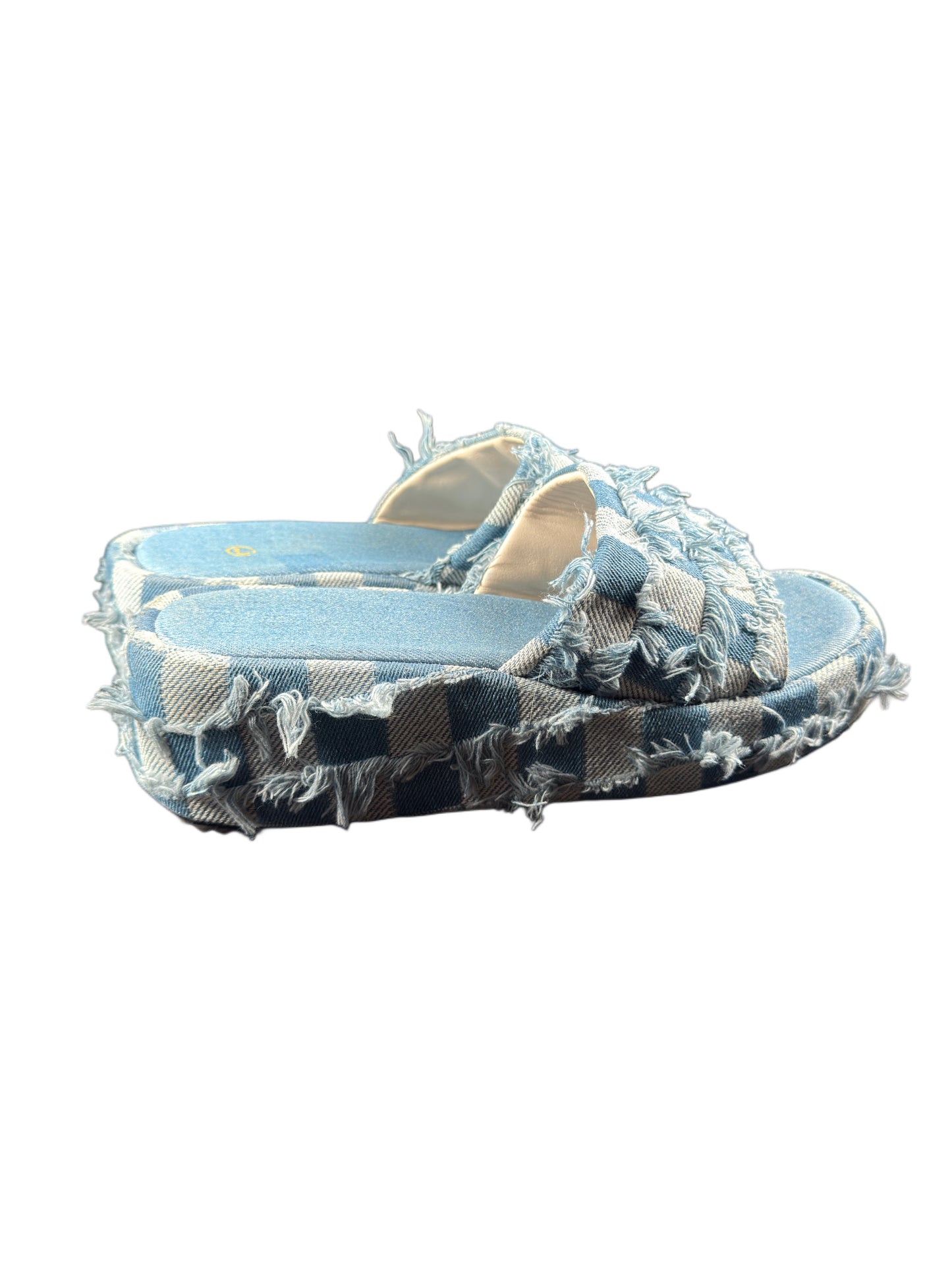 Denim Dreamz Platform Mules