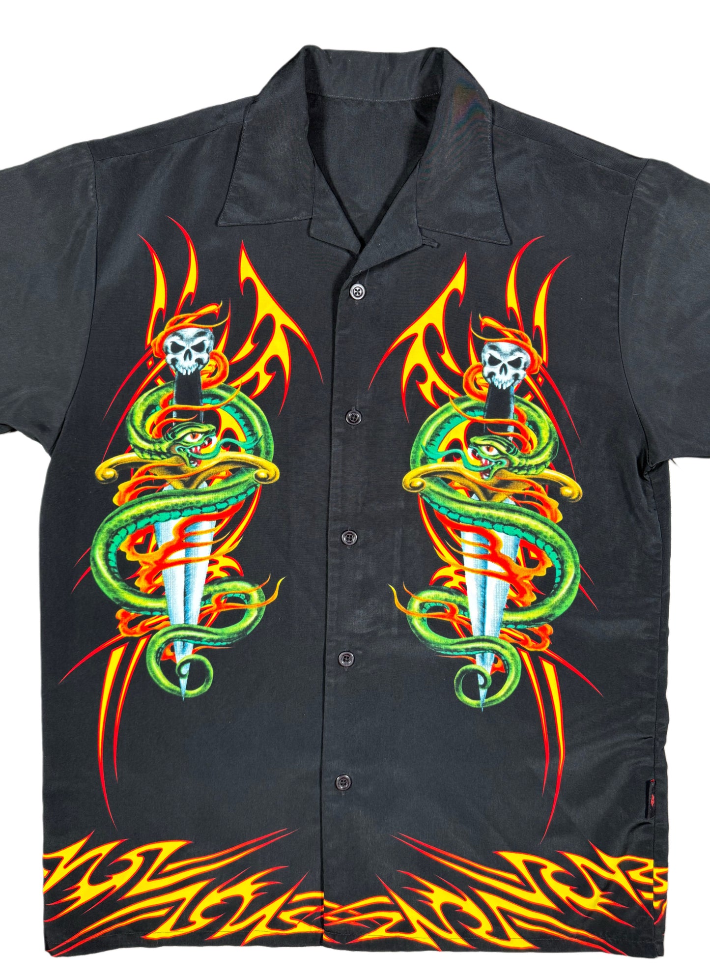 Cyber Snake Button Down