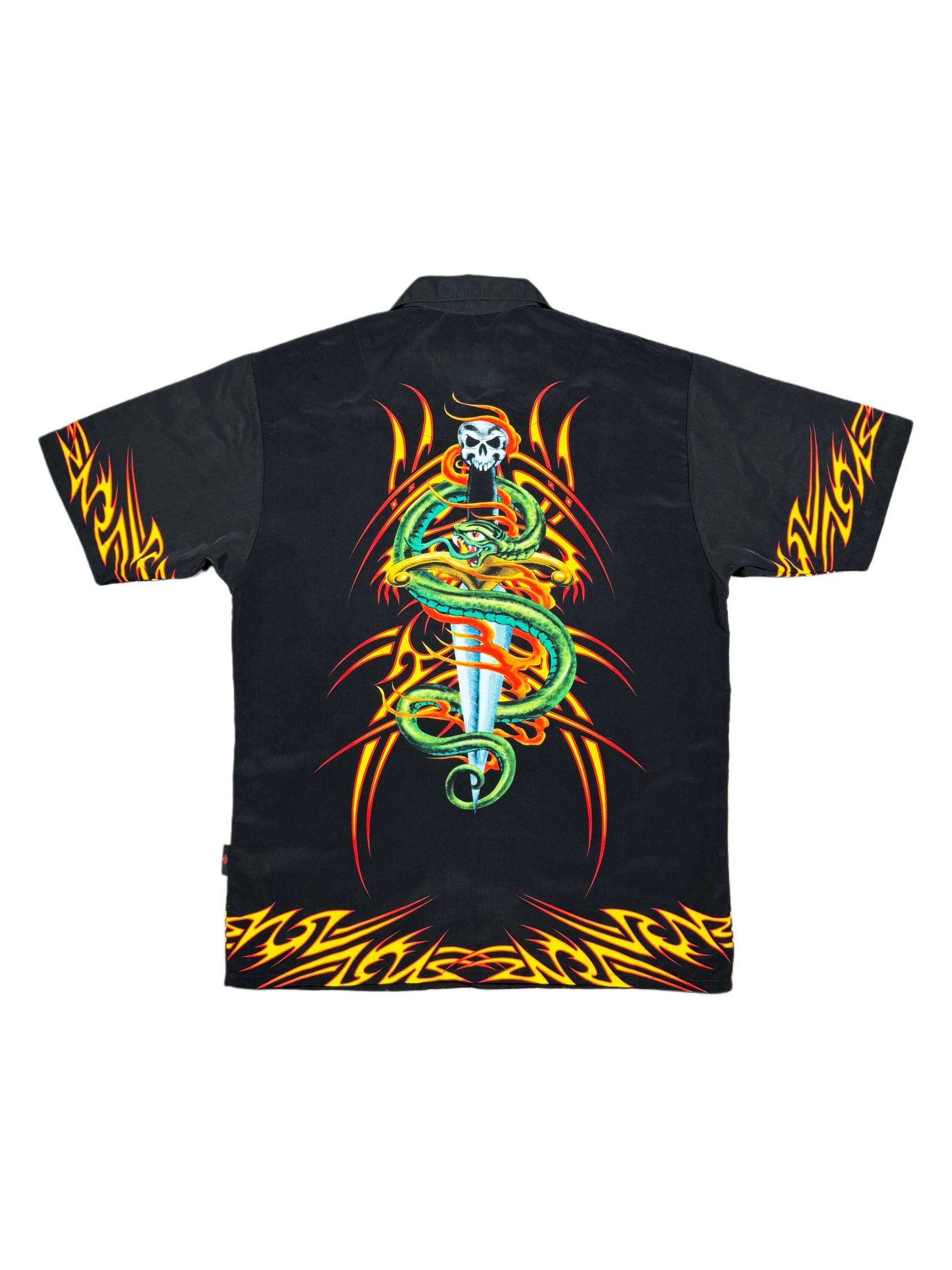 Cyber Snake Button Down