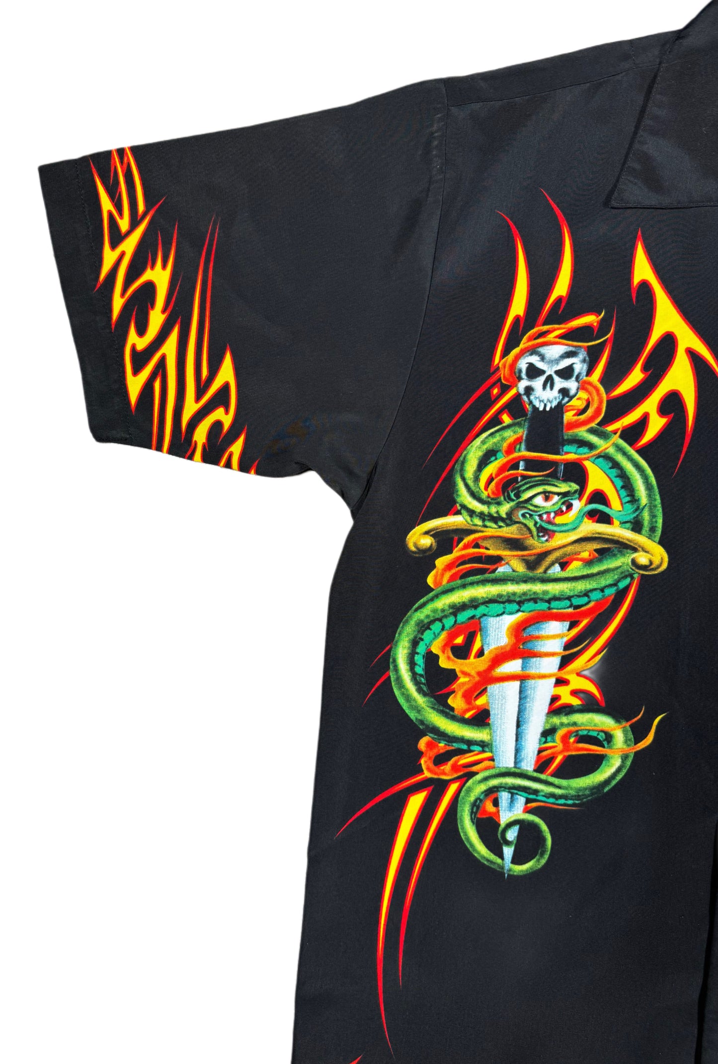 Cyber Snake Button Down