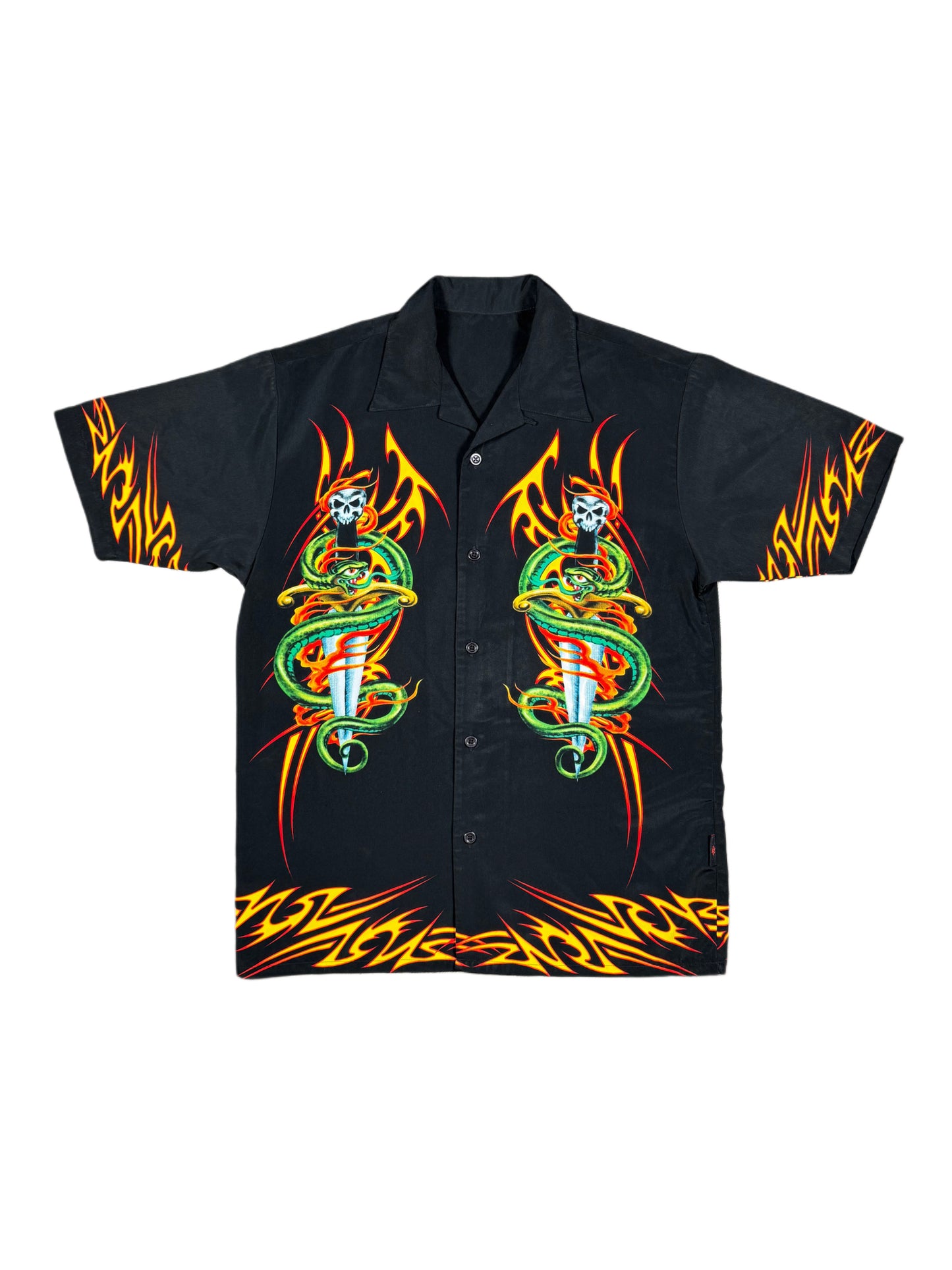 Cyber Snake Button Down